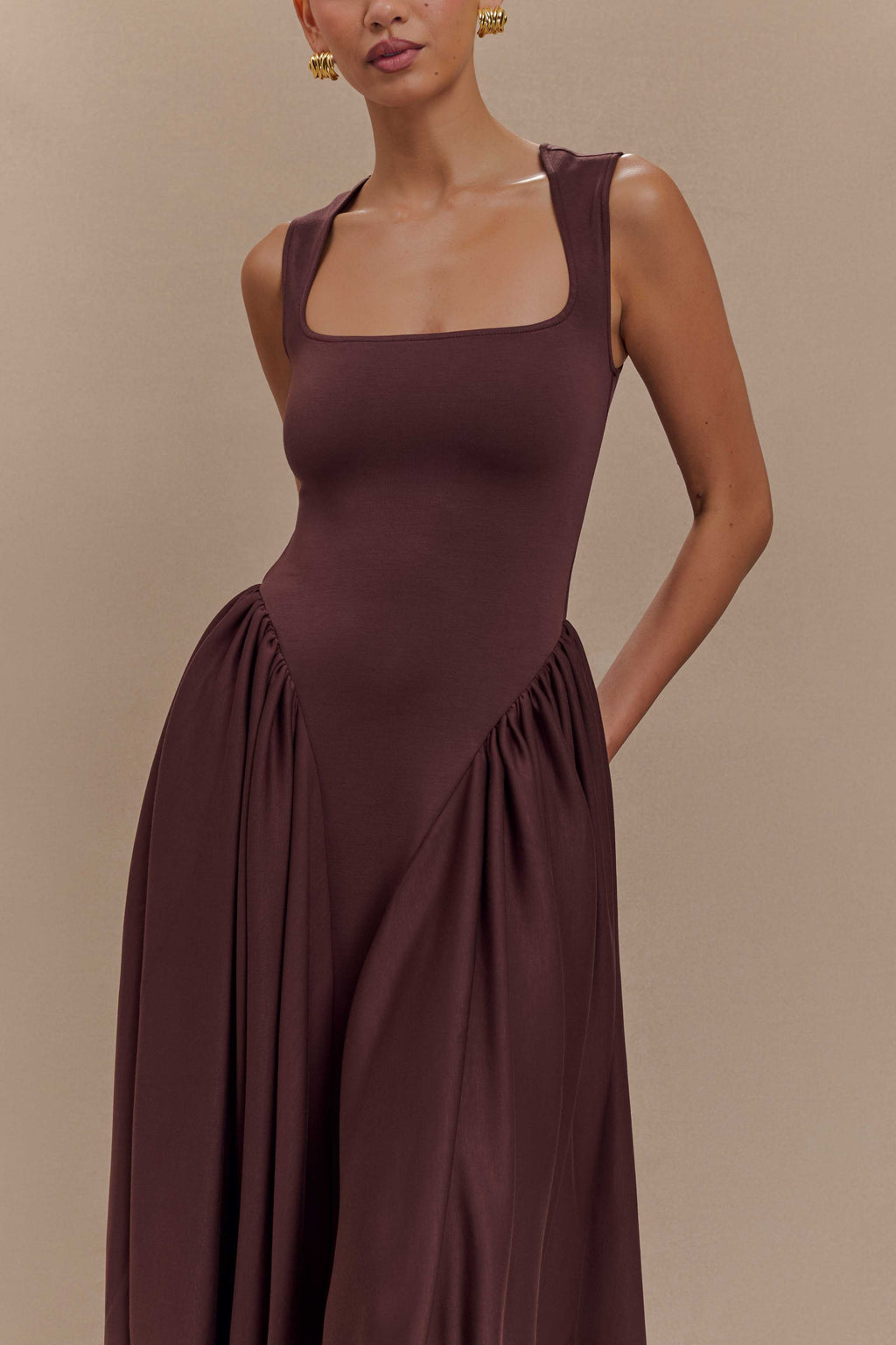 Elegant A-Line Maxi Dress for Women
