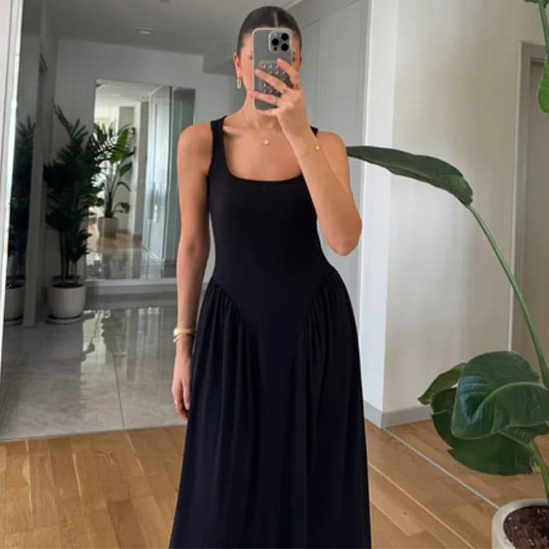 Elegant A-Line Maxi Dress for Women
