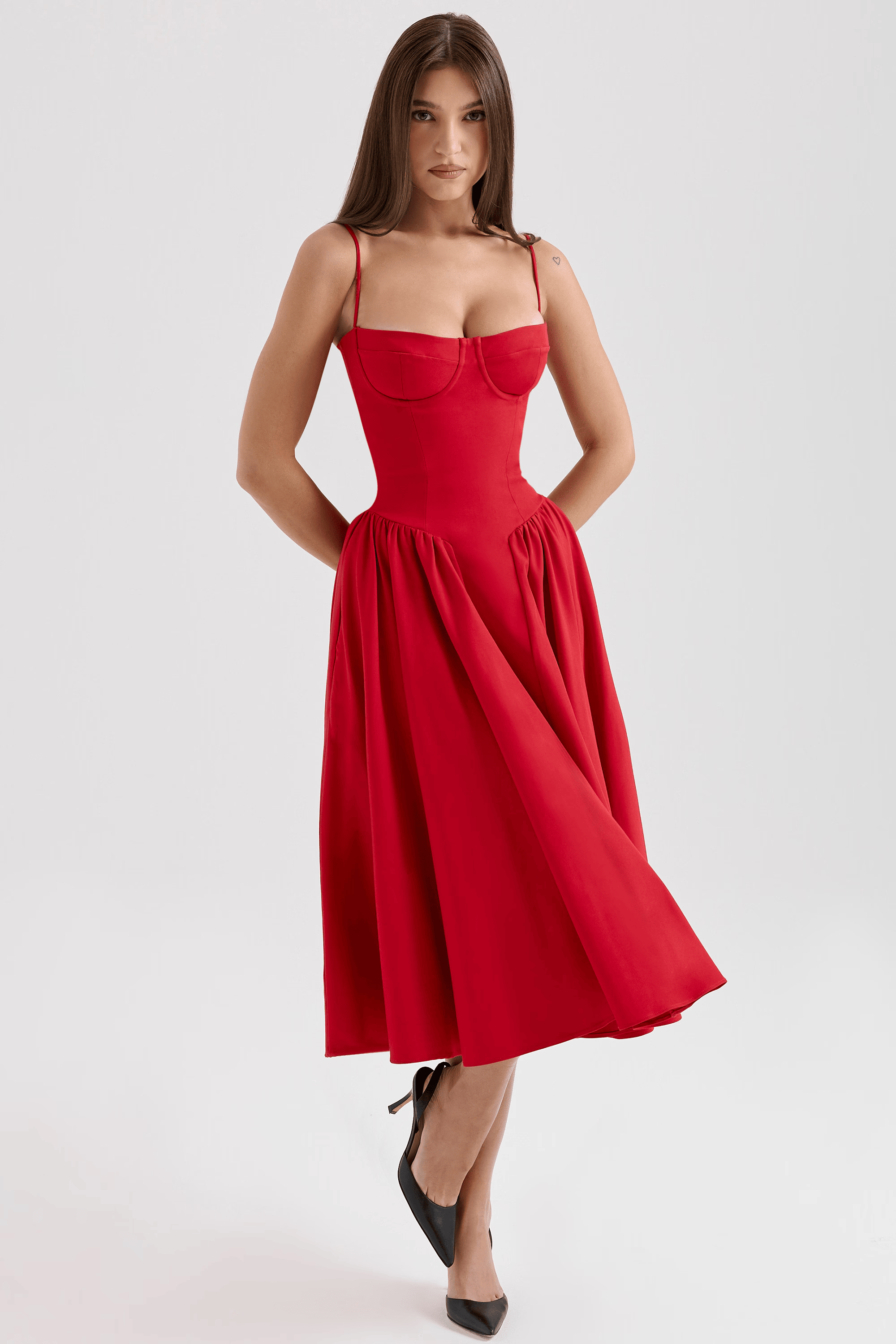 Elegant Midi Dress for Women